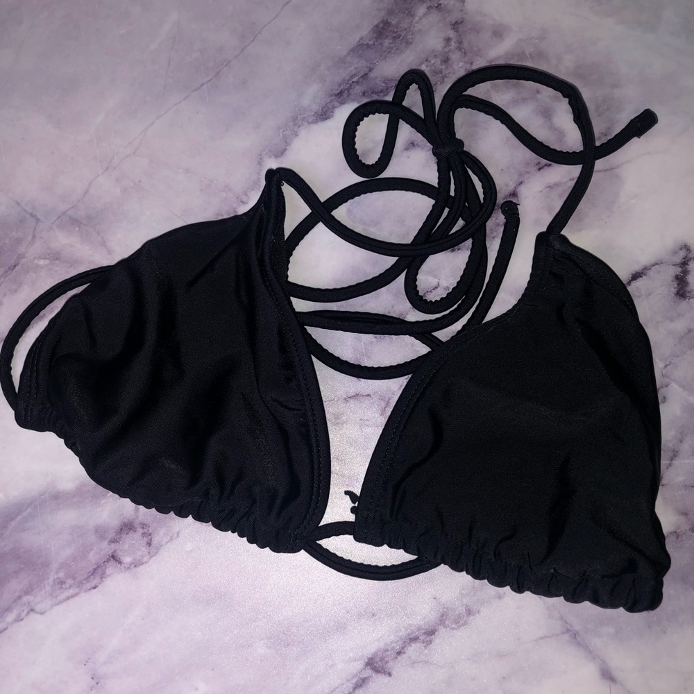 Black Triangle Bikini Top